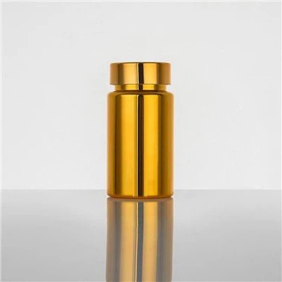 Gylden plast galvanisering PET-pilleflasker